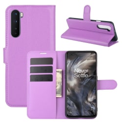 OnePlus Nord - Litchi Fodral - Lila Purple Lila