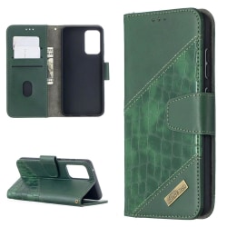 Samsung Galaxy A52 / A52s - Krokodil Textur Fodral - Grön Green Grön