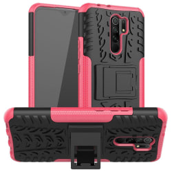 Xiaomi Redmi 9 - Ultimata Stöttåliga Skalet med Stöd - Rosa Pink Rosa