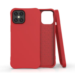 iPhone 12 Pro Max - Shockproof Matt TPU Skal - Röd Red Röd