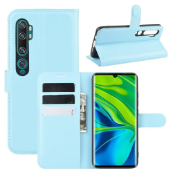 Xiaomi Mi Note 10/10 Pro - Litchi Plånboksfodral - Ljus Blå LightBlue Ljus Blå