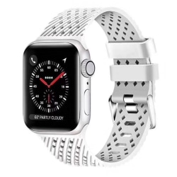 Silikon Armband Apple Watch 41/40/38 mm - Vit White Vit