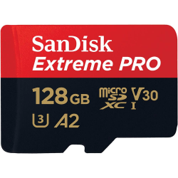 SanDisk MicroSDXC Extreme Pro 128 GB 200MB/s Inkl. Adapter