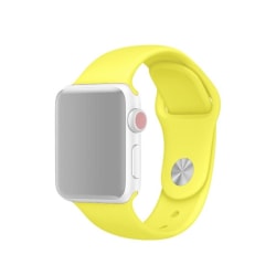 Silikon Armband Apple Watch 41/40/38 mm (M/L) - Gul Yellow Gul