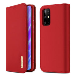 Samsung Galaxy S20 Plus - DUX DUCIS Äkta Läder Fodral - Röd Red Röd
