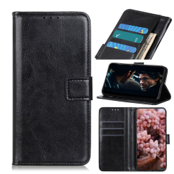 Samsung Galaxy Note 10 Lite - Crazy Horse Plånboksfodral - Svart Black Svart