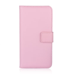 Samsung J6 Plus - Plånboksfodral I Äkta Läder - Ljus Rosa