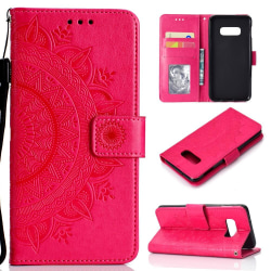 Samsung Galaxy S10e - Mandala Plånboksfodral - Rosa Pink Rosa