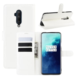 OnePlus 7T Pro - Litchi Plånboksfodral - Vit White Vit