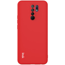 Xiaomi Redmi 9 - IMAK Skin Touch Skal - Röd Red Röd