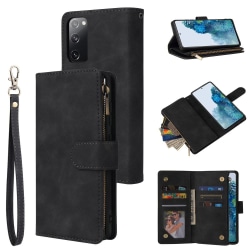 Samsung Galaxy S20 FE - Multifunktionellt Plånboksfodral - Svart Black Svart