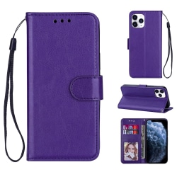 iPhone 12 Mini - Crazy Horse Fodral - Lila Purple Lila