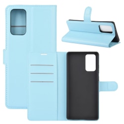 Samsung Galaxy Note 20 - Litchi Plånboksfodral - Ljus Blå LightBlue Ljus Blå