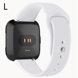 Silikon Armband Fitbit Versa/Versa 2/Versa Lite - Vit White Vit