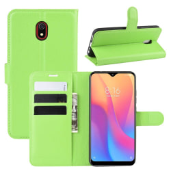 Xiaomi Redmi 8A - Litchi Plånboksfodral - Grön Grön