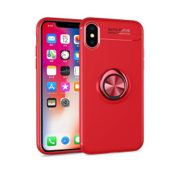 iPhone Xs Max - Ring Skal - Röd Red Röd