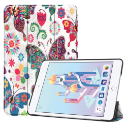 iPad Mini (2019) - Slimfit Tri-Fold Fodral - Fjärilar