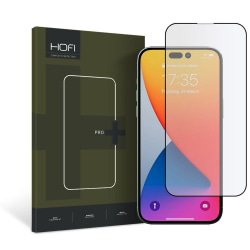 HOFI iPhone 14 Pro Skärmskydd Pro+ Härdat Glas Svart