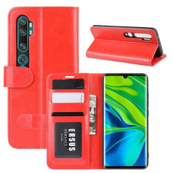 Xiaomi Mi Note 10/10 Pro - Crazy Horse Plånboksfodral - Röd Red Röd