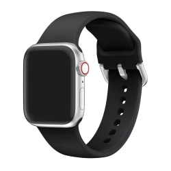 Silikon Armband - Apple Watch 41/40/38 mm - Svart Black Svart
