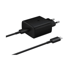 Samsung 25W 3A USB-C Laddare EP-TA800 inkl. 1m USB-C Kabel - Sva Black Svart