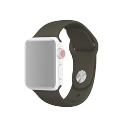 Silikon Armband Apple Watch 41/40/38 mm (M/L) - Mörk Grön DarkGreen Mörk Grön