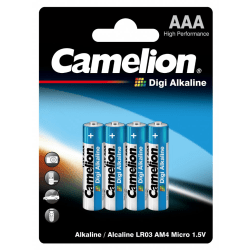 Batteri AAA 4-pack, Camelion Digi Alkaline Silver