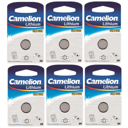 CR1632 batteri  litium 3V 6-pack Camelion Silver