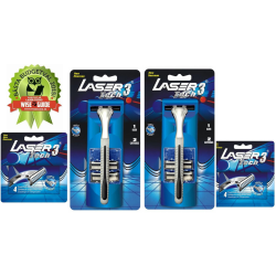 Laser Tech3 Rakhyvel 2-pack inklusive 12 rakblad