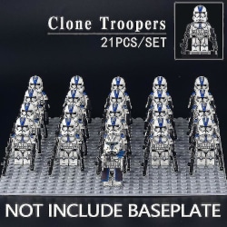 501st Legion Clone Trooper Army Set Mini Captain Rex Jesse And Echo Star Captain Rex 501st Clone Trooper Wars Figurer Tegelstenar