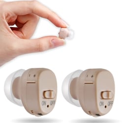 Hörselförstärkare - Hörselförstärkare för seniorer - In-ear-ljudförstärkare - Personlig hörapparat för att hjälpa vuxna Hörselförbättringsanordning med annons