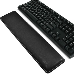 Pu läder handledsstöd för tangentbord, handarmsstöd Gaming handledsdyna/stöd - 41,5x9,5 cm Full storlek Lugnande komfort med hållbart Fodral