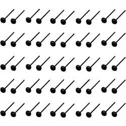 Mini svarta glasögon 4 MM säkerhetsögon för docka i glas Gör själv hantverkstillbehör för nålfiltningsdocka Plyschdjur