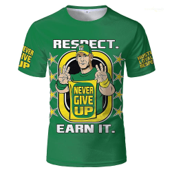 Wwe John Cena &quot;earn The Day&quot; Äkta T-shirt 150