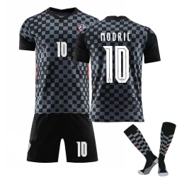 2021 Europacupen Kroatiens fotbollströja hemma och borta Luka Modric No.10 with socks S(165-170)