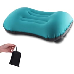 Ultralätt uppblåsbar campingkudde handtryck uppblåsbar tra