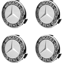 Napakorkit, 4 kpl napakorkit 75mm autotarvikkeet Benz logolla, kolmella paksunnetulla soljella Benz-napakapseleille