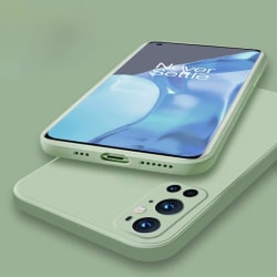 OnePlus 9 Pro mikrofiber silikonskal Ljusgrön