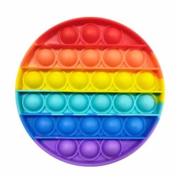 Fidget Toys - Fidget Leksak - Pop Cirkel Regnbåge multifärg