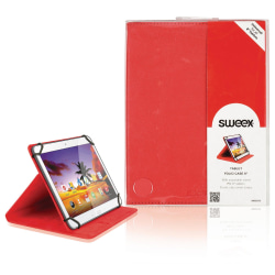 Fodral Surfplatta Tablett Foliofodral 8" tum Universal Röd Röd