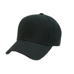 Set med 3 vanlig cap - tom hatt med enfärgad färg och (mix) black
