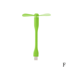 Original Bärbar Flexibel USB Mini Fläkt För Power Laptop Bank Ne green null
