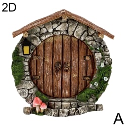 pulunto Miniatyr Fairy Gnome Dörrfigurer Fairy Garden Door A A One-size