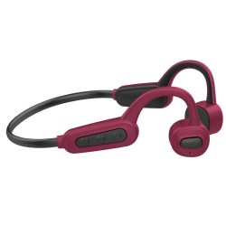 IPX8 Vattentät Trådlös Benledningshörlurar Bluetooth Sporthörlurar 16GB Röd red