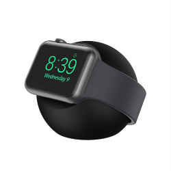 Retro Charger Base Dock Kompakt Hållarställ För Apple Watch Series 7 6 5 4 3 2 1 41mm 45mm Laddningsdockning Bordshållare Black
