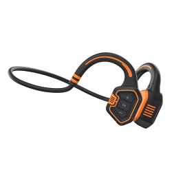 Bone Conduction Earbuds Simning Bluetooth 5.1 Headset Open-Ear Bluetooth Bone Conduction Sport Hörlurar Orange orange
