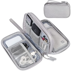 P Electronic Organizer, Travel Cable Organizer Bag Pouch Electronic Accessories Carry Case Portable Waterproof Double Layers All-in-one Storage Ba