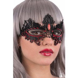 Ansiktsmask - Black/red spiders chinless mask multifärg