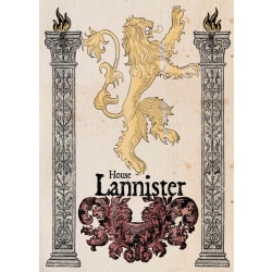 A3 Print - Game Of Thrones - House Lannister multifärg