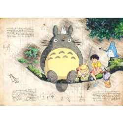 A3 Print - Myazaki - Ghibli 13 Totoro multifärg